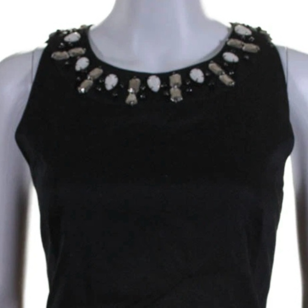Milly of NY Vintage Fit & Flare Cocktail Dress in Black Size 6 - Picture 4 of 11